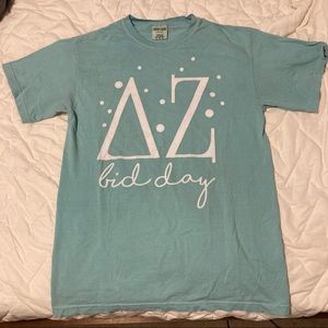 Teal Delta Zeta Tshirt